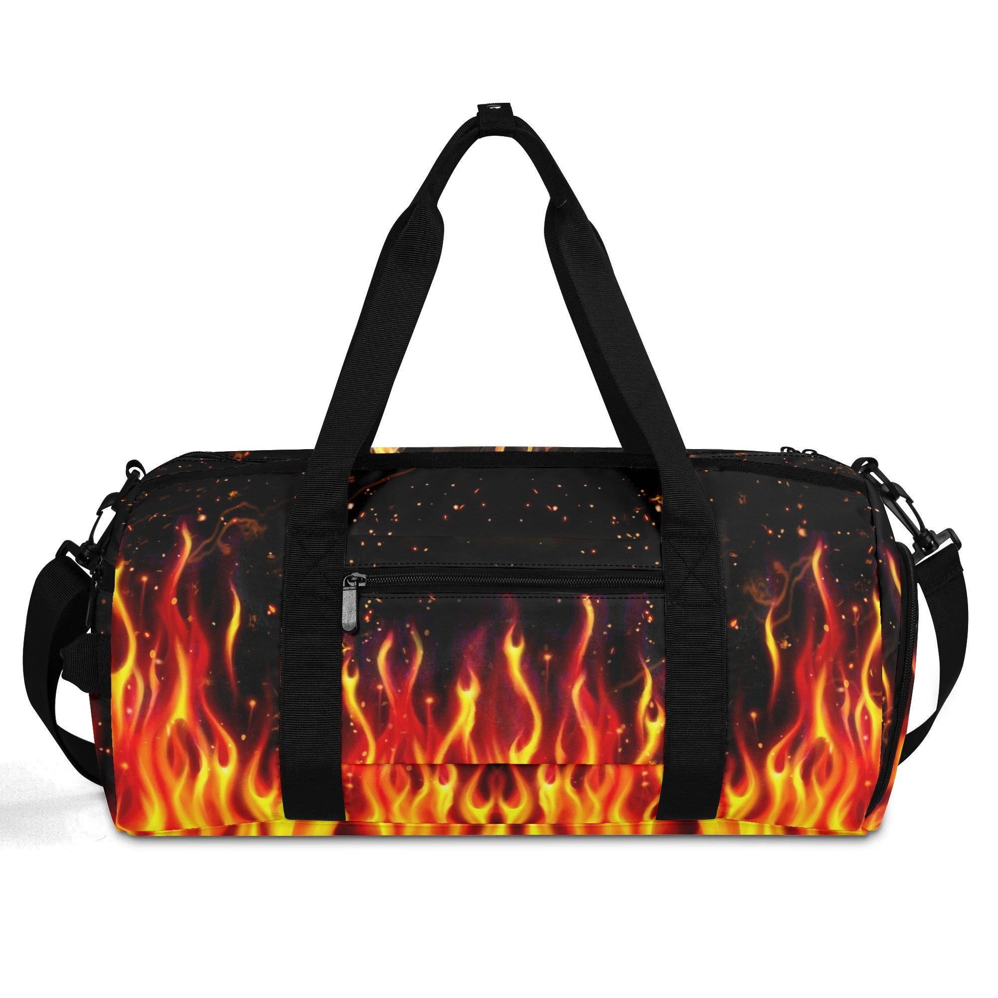 SKULL IN FIRE TRAVELLING BAG - YHHG2908255