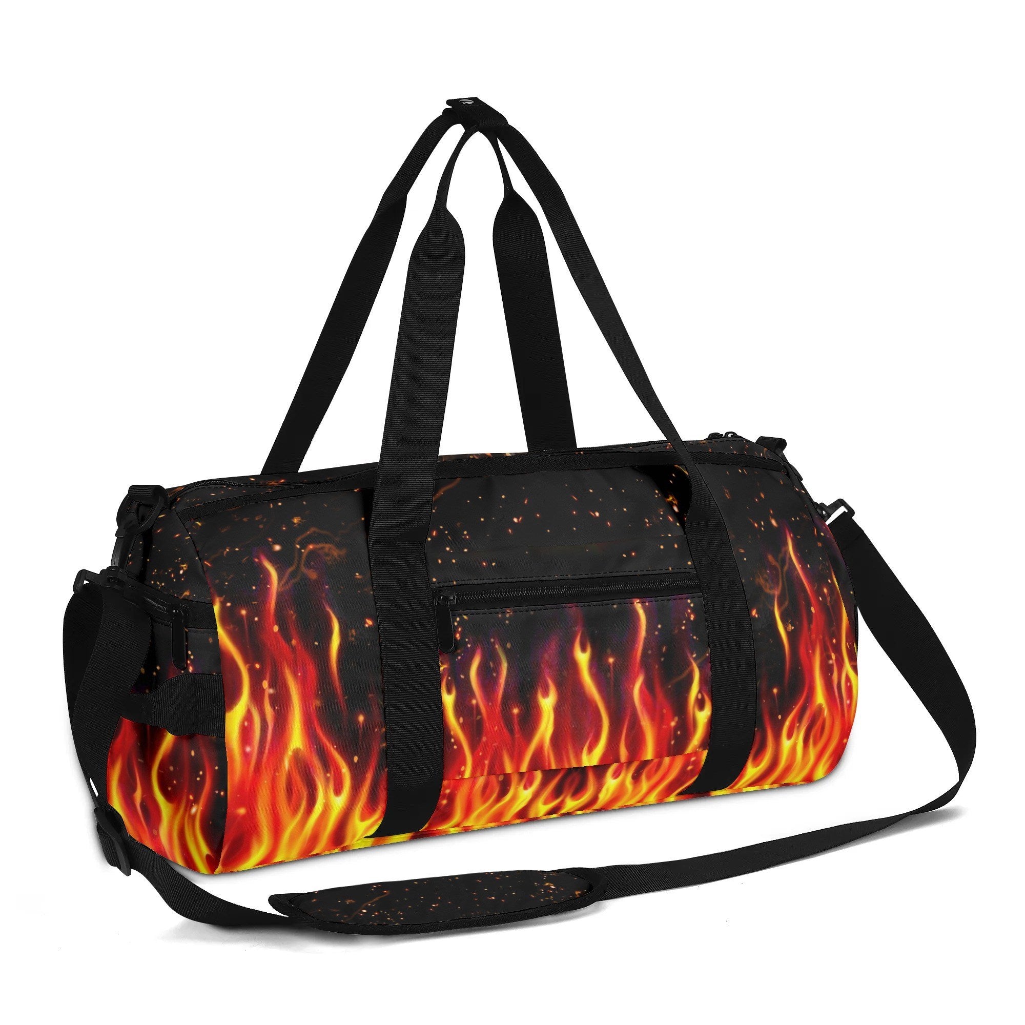 SKULL IN FIRE TRAVELLING BAG - YHHG2908255