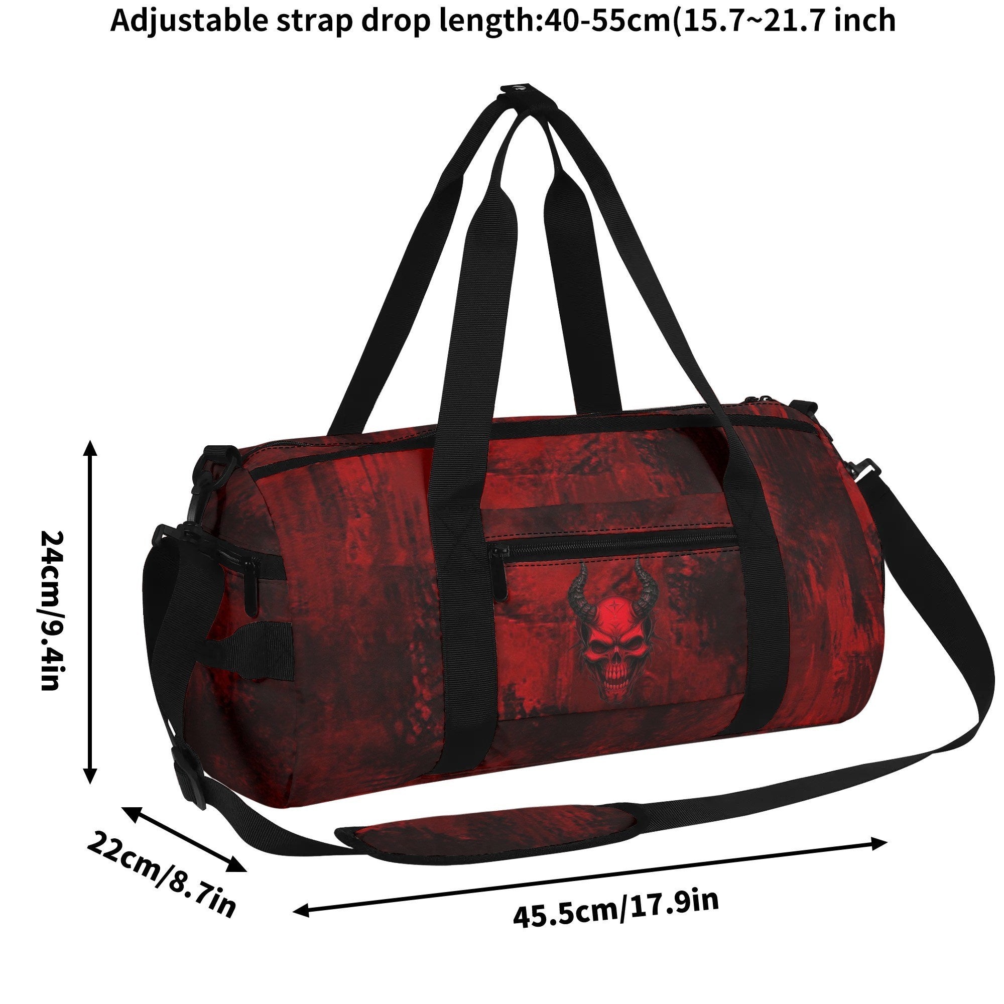 RED DEMON SKULL TRAVELLING BAG - YHLN2908255