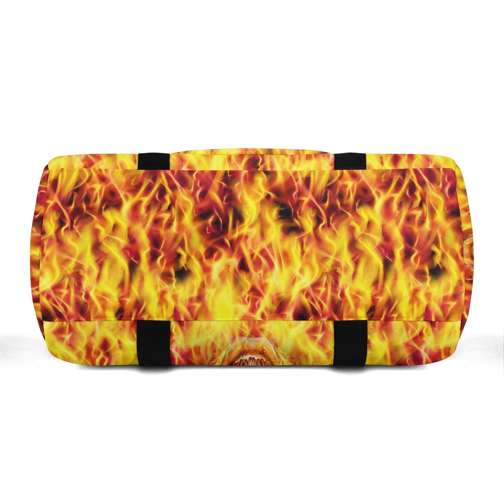 FLAMING SKULL TRAVELLING BAG - YHHG0309254