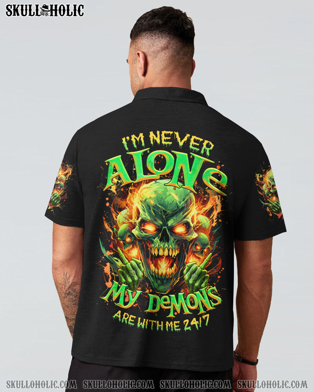 I'M NEVER ALONE SKULL DEMON ALL OVER PRINT - TLNZ2006241