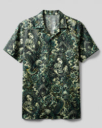 MYSTICAL SKULL DARK LEGACY CAMP SHIRT  - TLNT2108267