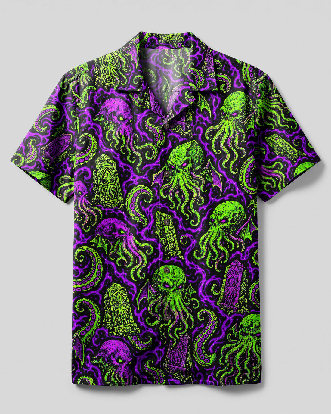 CTHULHU ELDRITCH NIGHTMARE CAMP SHIRT - TLNT2409263