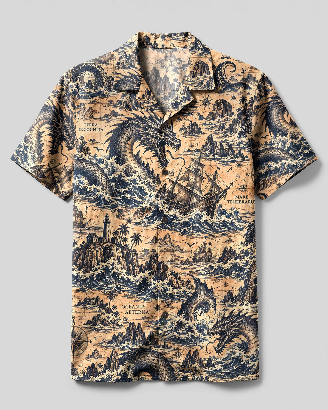 SERPENT OF THE LOST SEAS CAMP SHIRT - YHHG0610262