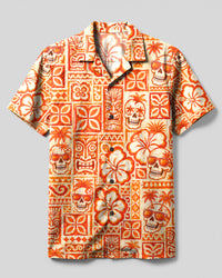 ALOHA SKULL PATCHWORK CAMP SHIRT  - TLHG0608265