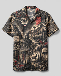 MOTHMAN CRIMSON OMEN CAMP SHIRT - YHLN2409262