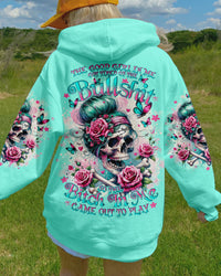 THE GOOD GIRL IN ME MESSY BUN ROSE ALL OVER PRINT - TLNO1711233