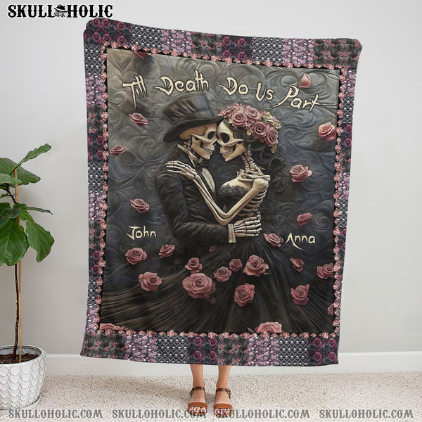 PERSONALIZED TILL DEATH DO US PART FLEECE BLANKET - YHLN1501254