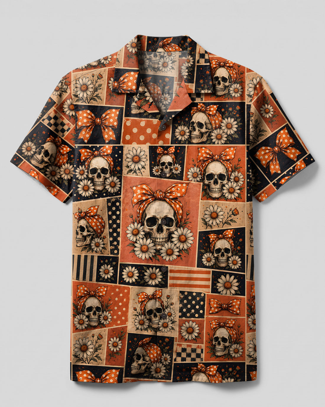 DAISY SKULL BOW CAMP SHIRT - TYPQ1308262