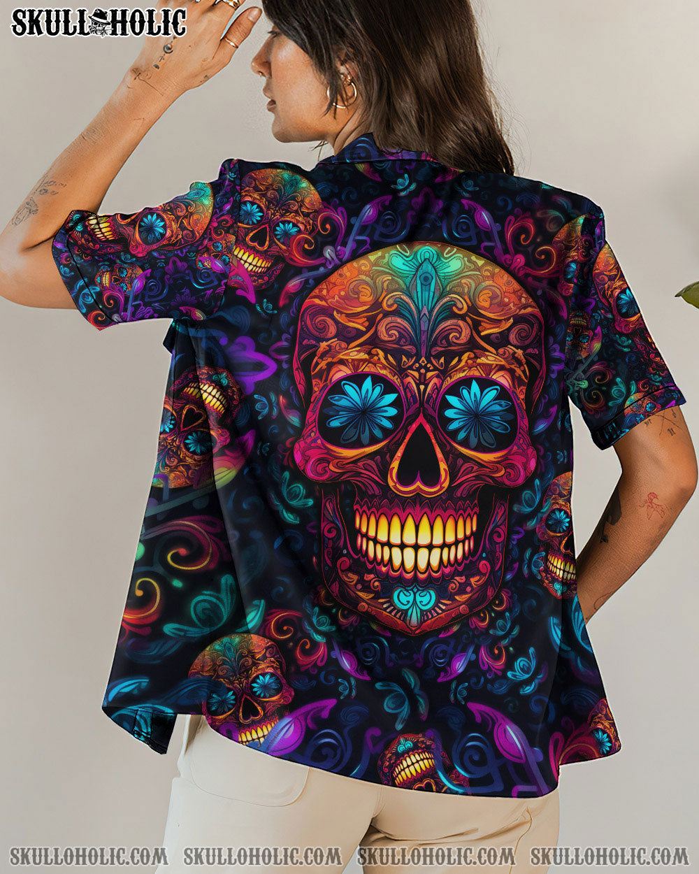 SKULL MANDALA HAWAIIAN SHIRT - TLNO0905231