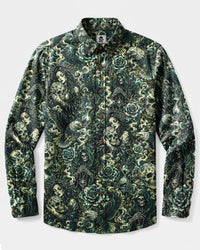 MYSTICAL SKULL DARK LEGACY LONG SLEEVE BUTTON-DOWN SHIRT  - TLNT2108268
