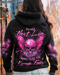 KARMA FAIRY PINK SKULL ALL OVER PRINT - YHLN1809231