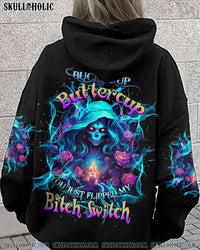 BUCKLE UP BUTTERCUP LADY SKULL ALL OVER PRINT - TLTW1001242