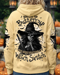 BUCKLE UP BUTTERCUP HALLOWEEN WITCH ALL OVER PRINT - TYPQ2907261
