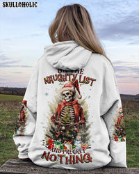 ON THE NAUGHTY LIST SKELETON CHRISTMAS ALL OVER PRINT - TLNZ0310234