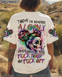 TODAY I'M WEARING A LOVELY SHADE MESSY BUN ALL OVER PRINT - TLTR0808241