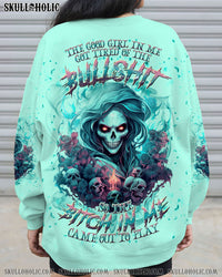 THE GOOD GIRL IN ME SKULL LADY ALL OVER PRINT - TLNT0301243