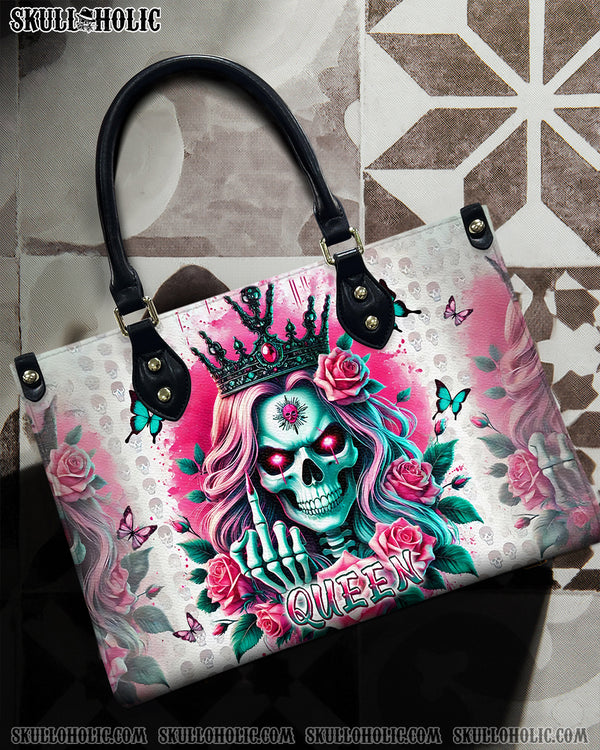 SKULL QUEEN LEATHER HANDBAG - TLPQ2106244