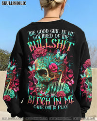 THE GOOD GIRL IN ME SKULL FLOWER ALL OVER PRINT - TLTR0812232