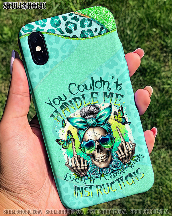 YOU COULDN'T HANDLE ME MESSY BUN TIE DYE PHONE CASE - TYTM1706249