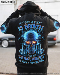 MY GIVE A F IS BROKEN MAD SKULL ALL OVER PRINT - TLNZ2909233