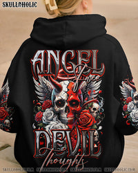 ANGEL FACE DEVIL THOUGHTS SKULL ALL OVER PRINT - TY1601242
