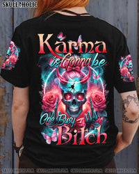 KARMA IS GONNA BE ONE BUSY B ALL OVER PRINT - TYTD1904243
