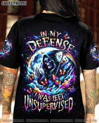 IN MY DEFENSE I WAS LEFT UNSUPERVISED ALL OVER PRINT - YHDU0905242
