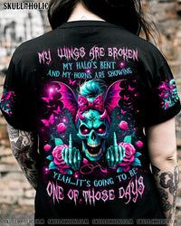 IT'S GOING TO BE ONE OF THOSE DAYS MESSY BUN SKULL ALL OVER PRINT - TLNZ1105241