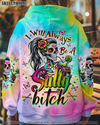 SALTY B SKULL LADY ALL OVER PRINT - TLNO1908241