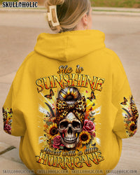 SHE IS SUNSHINE MESSY BUN LEOPARD ALL OVER PRINT - TYTD0512234