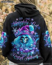ON THE NAUGHTY LIST SKULL CHRISTMAS ALL OVER PRINT - YHHG0310232