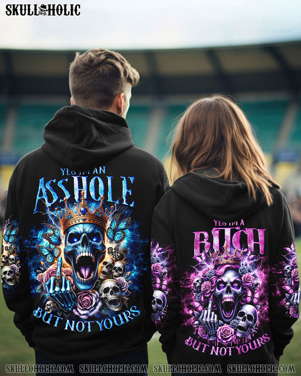 BUT NOT YOURS SKULL KING QUEEN COUPLE ALL OVER PRINT - TLNO0501243