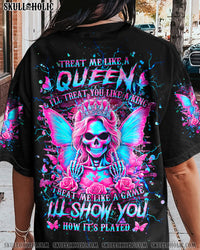 TREAT ME LIKE A QUEEN ALL OVER PRINT - YHHG1006241