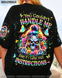 YOU COULDN'T HANDLE ME MESSY BUN ALL OVER PRINT - TLPQ1306243