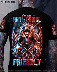I'M NOT ANTI-SOCIAL MAD SKULL ALL OVER PRINT - TLNT1011233
