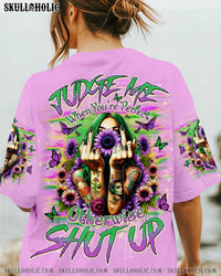 JUDGE ME WHEN SKULL LADY TATTOOED  ALL OVER PRINT - TLNO1404253
