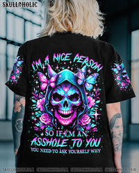 I'M A NICE PERSON SKULL ALL OVER PRINT - YHKD2604242