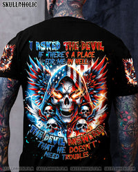 I ASKED THE DEVIL SKULL REAPER ALL OVER PRINT - TLNT1403242