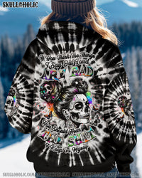 IF YOU THINK THE THINGS I SAY OUT LOUD MESSY BUN SKULL TIE DYE ALL OVER PRINT   - TLTW0807253