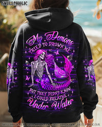 MY DEMONS TRIED TO DROWN ME MERMAID ALL OVER PRINT - YHHG2409241