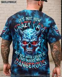 IT'S NOT HOW CRAZY I AM SKULL TIE DYE ALL OVER PRINT - TLTR2307252