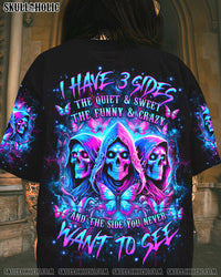 I HAVE 3 SIDES 3 SKULLS ALL OVER PRINT - YHHG0805244