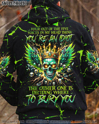 FOUR OUT OF THE FIVE SKULL WINGS ALL OVER PRINT - TLNZ1503243