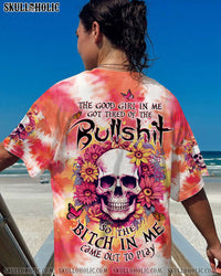 THE GOOD GIRL IN ME SKULL FLORAL ALL OVER PRINT - TLTW2902245