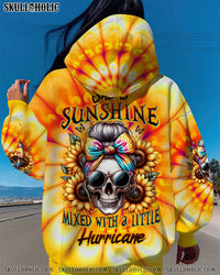 SHE IS SUNSHINE SKULL TIE DYE ALL OVER PRINT - TLTW1610234