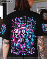 I HAVE 3 SIDES 3 SKULLS ALL OVER PRINT - YHDU2304241
