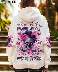 (HOT DEAL) DON'T TRY TO FIGURE ME OUT MESSY BUN ALL OVER PRINT - TLNZ1709241