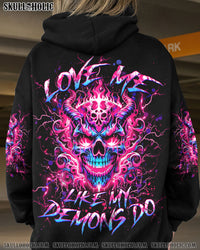 LOVE ME LIKE MY DEMONS DO SKULL ALL OVER PRINT - YHHG2404242