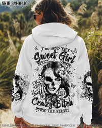 I'M NOT THE SWEET GIRL NEXT DOOR SKULL LADY ALL OVER PRINT - TLPQ1409243